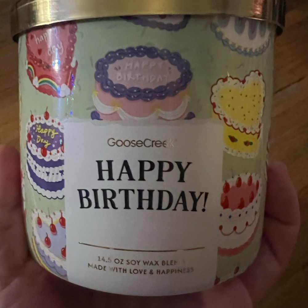 Goose Creek Happy Birthday 3 Wick Candle 14.5 Oz